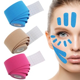 Face Lift Tape,3Rolls Anti Wrinkle Tape Wrinkle Patches,Non-Invasive Wrinkle Remover Neck Lift Tape,Multifunctional High Elasticity Anti Wrinkle Tape for Facial Wrinkles Issues Forehead Lines Frown