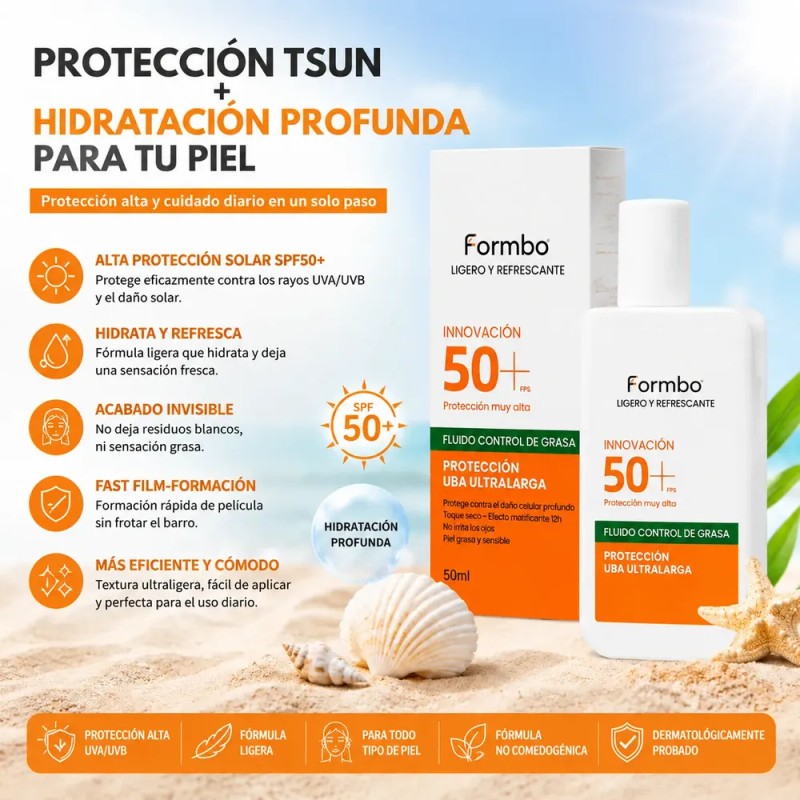Crema Solar Hidratante Nutritiva Formbo Spf 50+ 50 Ml