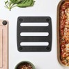 Epicurean Trivet, 7-Inch by 7-Inch, Slate/Black,010-07070203