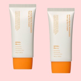 Ingredient Editor Active Marine Astaxanthin Spot Tone-Up Sun Cream SPF50+ PA++++, 50g, 2 units / 성분에디터 액티브 마린아스타잔틴 기미 톤업 선크림 SPF50+ PA++++, 50g, 2개