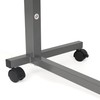 Vaunn Medical Pneumatic Adjustable Overbed Bedside Table with Wheels (Hospital