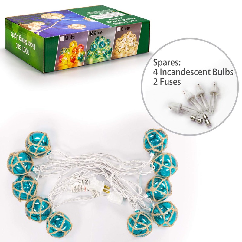 Nautical String Lights, Beach Theme Float Lights Set of 10