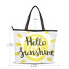 Beach Bag Hello Sunshine Partern Large Tote Top Handle Shoulder