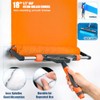 10pcs 12"-18" Adjustable Large Paint Roller Kit: 1-5Ft Aluminum Extension