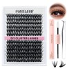 Cluster Lashes Kit DIY Lash Extension Set 0.07D 240 PCS