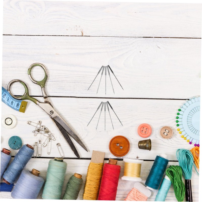 Gatuida 50pcs Sewing Machine Needles for Home Use Point Flat