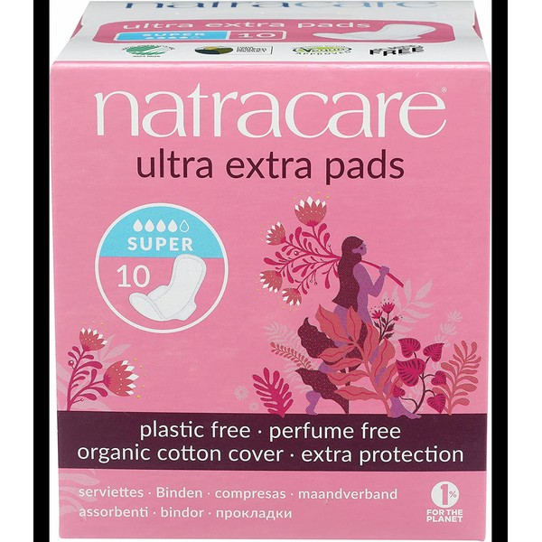 Natracare Ultra Extra Pad - Super 10 ct