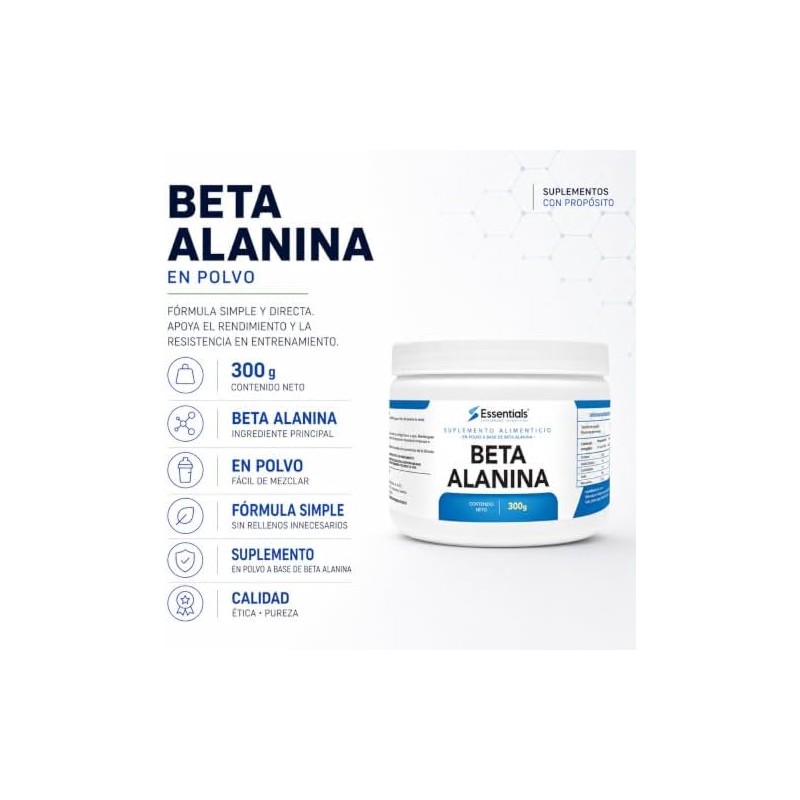 Essentials Innovation Beta alanina 120 Porciones 2.5 G beta alanina