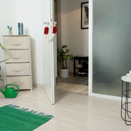 Relaxdays Door Cord Set of 2, Door Stopper Latch, 60 cm Long, Clamp Protection for Children and Animals, Door Rope Maritime, Cream/Red