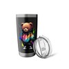 Teddy Bear Colorful Hip Hop Music Culture Rap Lover Stainless