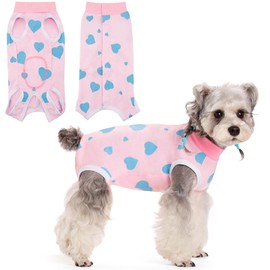 Coppthinktu Recovery Suit for Dogs After Surgery, Dog Onesie Surgery Recovery Suit for Female Spay, Soft Surgical Pajamas Bodysuits for Puppy to Prevent Licking Dog Cone Alternative