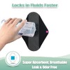 wegreeco- Compresas menstruales reutilizables de carbón - Compresas higiénicas reutilizables