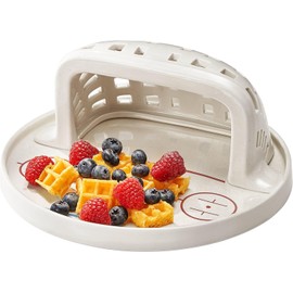 Hockey Themed Kids Ceramic Plate - Fun Hockey Rink Design with 3D Net - Durable, BPA-Free, Dishwasher Safe - Perfect for Birthday Gifts, and Sports Fans - Toddler & Kid Dinner Plate for Boys and Girls