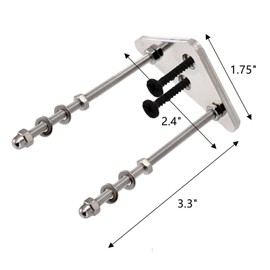 Frcctre 6 Pack Skateboard Wall Mount, Aluminum Skateboard Wall Hanger Skateboard Floating Deck Display Racks Stand Skateboard Storage Hanger for Skateboard Deck Display and Storage