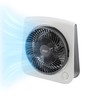 Comfort Zone Turbo Table Desk Fan with 180-Degree Adjustable Head,