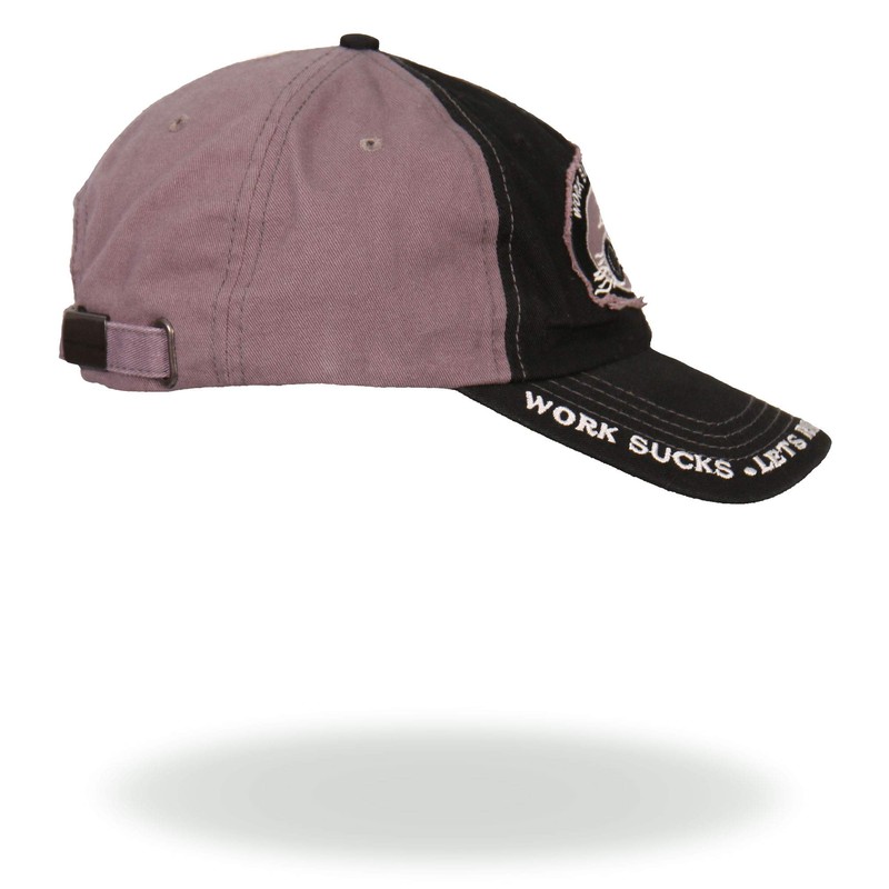 Hot Leathers - BCA1010 Work Sucks Motorcycle Ball Cap (Multi)