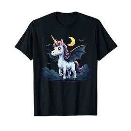 Unicorn in Bat Costume Whin neeeek! Funny Spooky T-Shirt