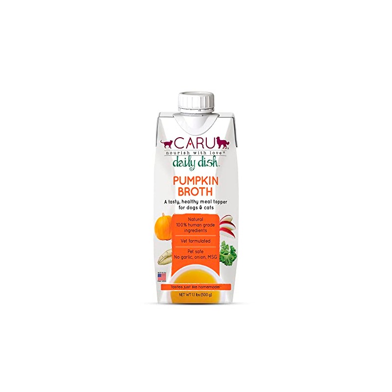 CARU - Daily Dish Pumpkin Broth Meal Topper for Dogs