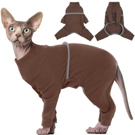 Hjyokuso Cat Jumper, Sphynx Cat Jumper, Cat Clothing, Soft and Breathable Jumper for Cats, Cat Jumper with Four Legs, Costume for Cats for Cornish Rex, Devon Rex, Peterbald