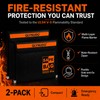 Money Envelopes for Cash 2-Pack, Fireproof Money Bag, Flexible Pouch
