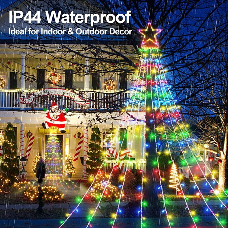 JXLEDAYY Decoraciones Luces Led Cuerda Para Arbol Navidad Exterior