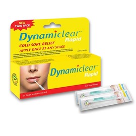 Dynamiclear Rapid Single Application Cold Sore Treatment 0.5 ml X 2