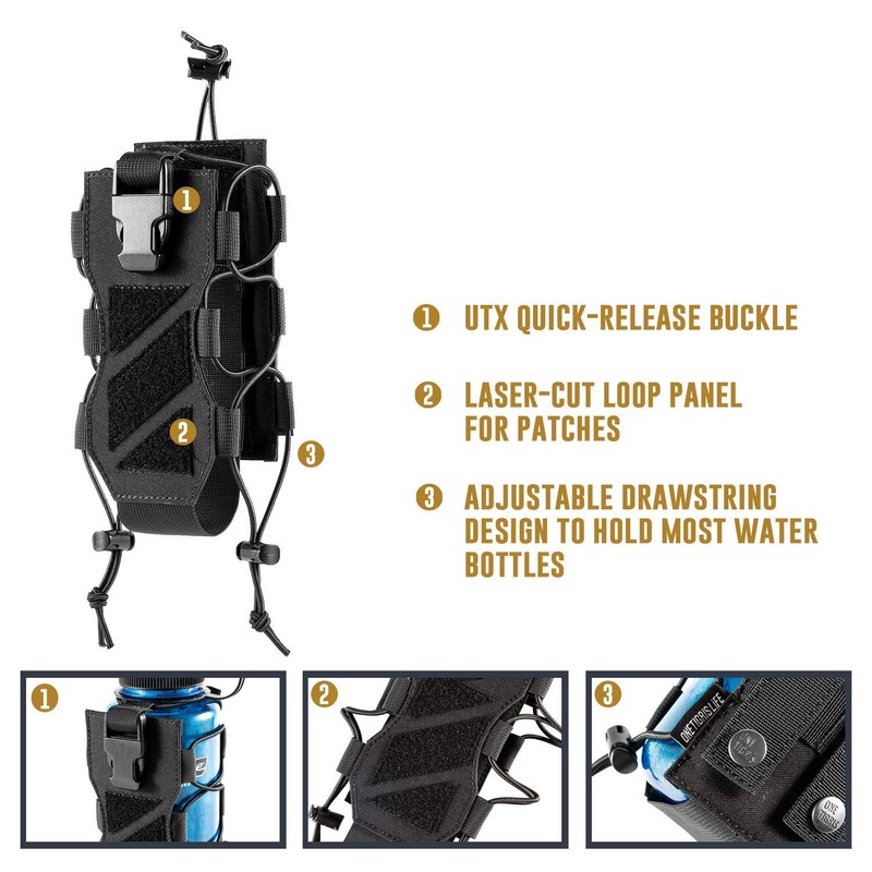 OneTigris Outdoor Water Bottle Holder Molle Field Bottle Bag 32