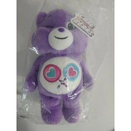 Care Bear Share Bear 9" Plush Lollipop Design Purple Plush Winking 2021 NWT
