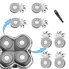 MAWAER 8 PCS Head Shaver Replacement Blades for Skull Shaver Pitbull Carver PRO 4 Head Electric Razor Replacement Head