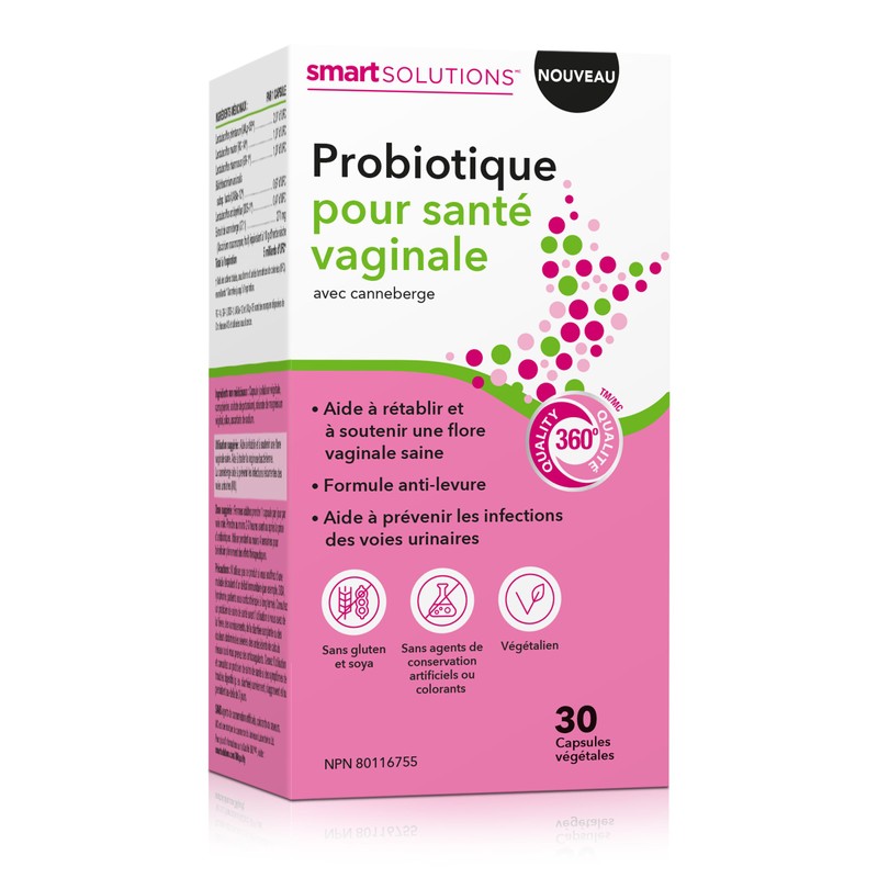 Smart Solutions Vaginal Health Probiotic with Cranberry, 30 Count