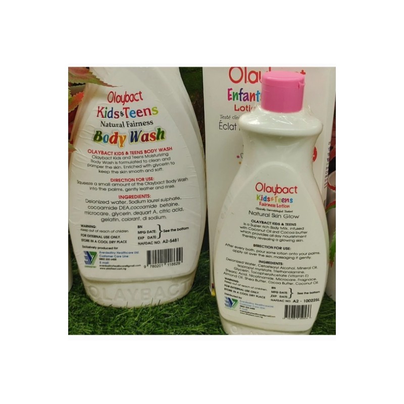 Olaybact kids & Teens fairness natural skin glow lotion with