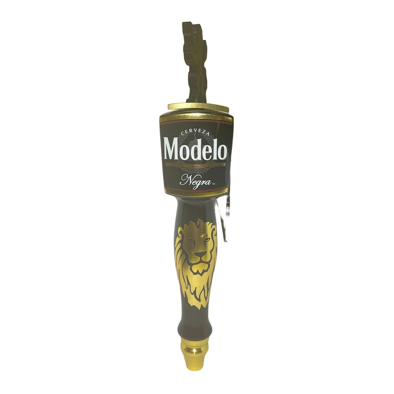 Modelo Negra Cerveza Black and Gold Beer Tap Handle |