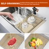 HAYAWEY Golden Roll UP Dish Drying Rack Over The Sink