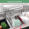 SwetLao Dish Drainer Rack in Sink Adjustable, Expandable 304 Stainless
