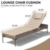 Crestlive Products Outdoor Chaise Lounge Cushion Set of 2, Outdoor