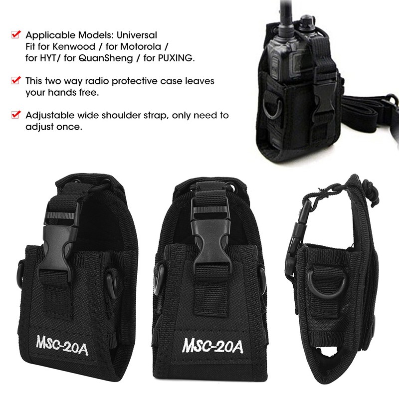 MSC-20A Universal Nylon Adjustable Two Way Radio Walkie Talkie Waist