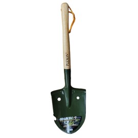 Plexon 25" Multifunctional Camping Shovel with Saw, Bottle Opener, Side Blade & Hexagonal Wrench