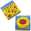 Iconikal 75-Count Disposable Paper Party Napkins Sunflower Fields 6.5x6.5-Inch 2-Ply
