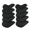 10PCS Iron Head Covers PU Leather Club Covers Waterproof Head