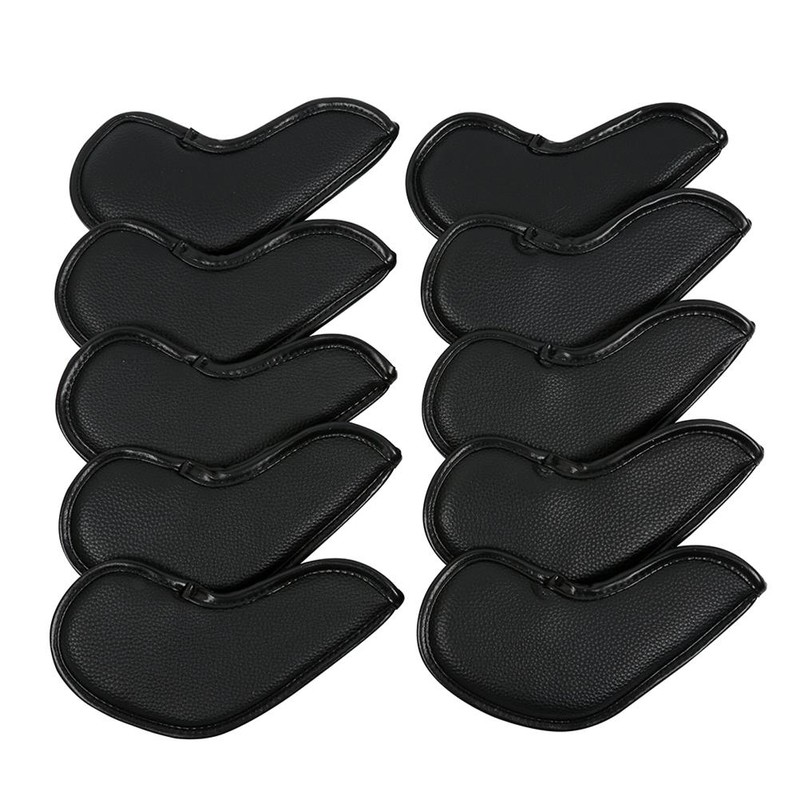 10PCS Iron Head Covers PU Leather Club Covers Waterproof Head