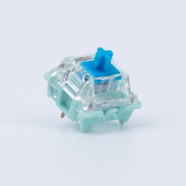 GATERON Goldenrod Blue Keyboard Switches, Clicky RGB LED Pre-lubed Key Switches Compatible for MX Mechanical Keyboard(Blue,35pcs)