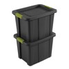 Sterilite 18 Gal Latching Tuff1 Storage Tote, Stackable Bin with