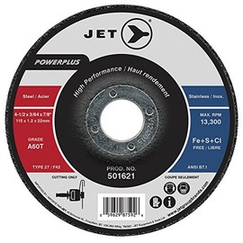 JET 501621-4-1/2 X 3/64 X 7/8" A60T Powerplus T27 Cut-Off Wheel