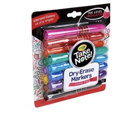 Crayola Low Odor Dry Erase Markers for Kids & Adults Chisel Tip 12pk