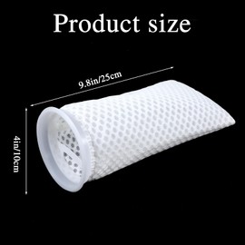 10Pcs 150 Micron Honeycomb Filter Socks,Aquarium Filter Sock 3D Honeycomb Design Filter Sock,Aquarium Filter Bags for Saltwater Aquarium Use in Freshwater Saltwater Aquarium Ponds Sumps Overflows