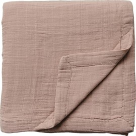 Mebie Baby Muslin Quilt, Dusty Rose, 100% Cotton Baby Blanket for Girls & Boys, Newborns to Toddler, Soft Swaddle Blanket, 47"x47"