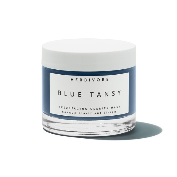 HERBIVORE Botanicals Blue Tansy BHA and Enzyme Pore Refining Mask. Gently Clarify Skin, Minimize Pores and Soothe Redness (2.02 oz)