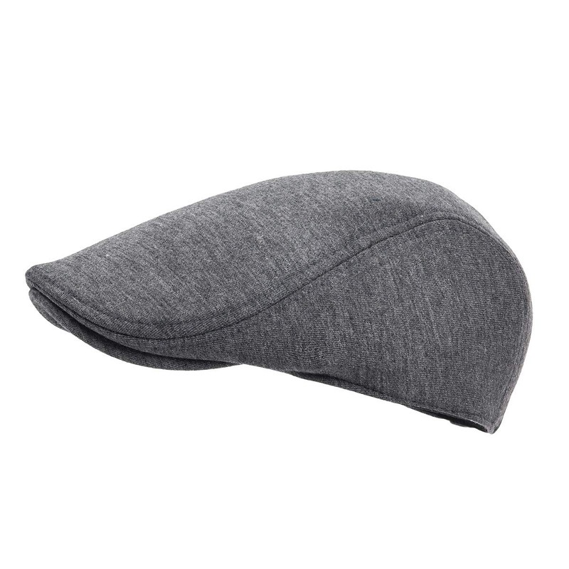 FEINION 2 Pack Men Cotton Newsboy Cap Soft Fit Cabbie