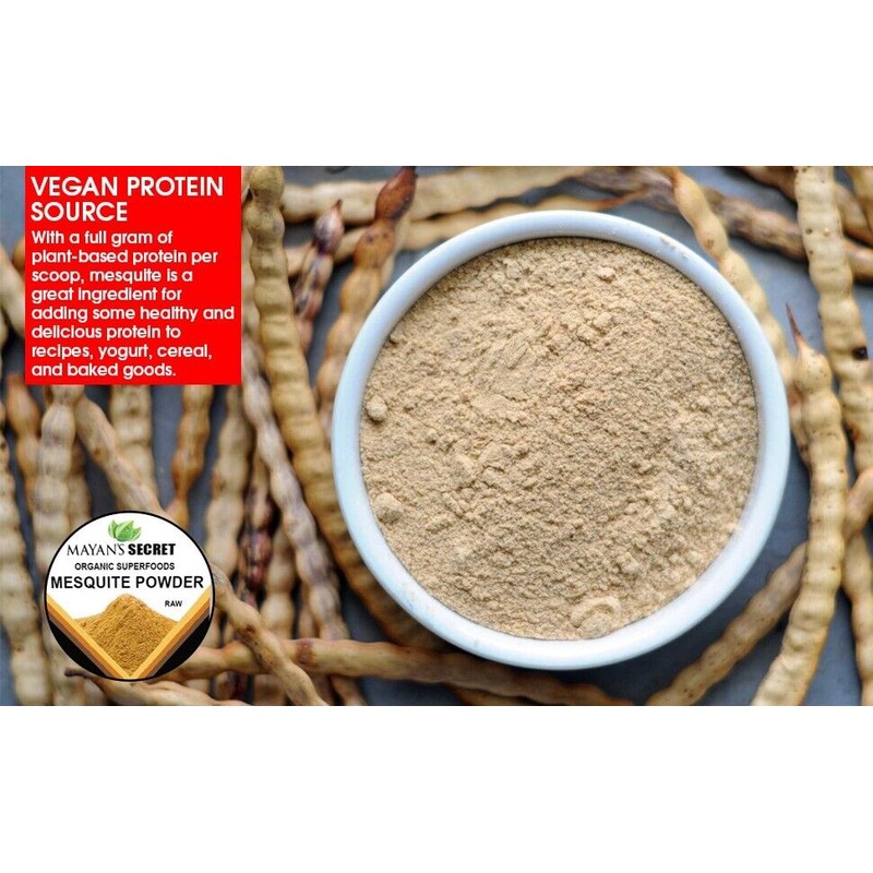 Mesquite Powder USDA Certified Organic Non GMO, Vegan Protein Superfood
