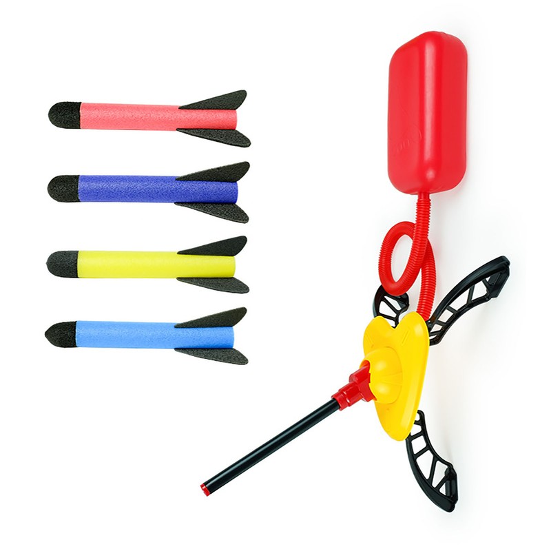 Launcher Toy Stomp On Battery Free Soft Foam Plastic Base